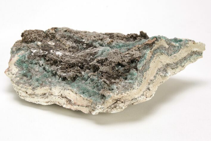 Fibrous Aurichalcite, Hemimorphite, & Calcite Association -Mexico #215007